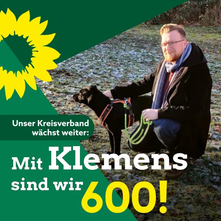 Unser neues Mitglied im Ortsverband KOS und gleichzeitig das 600. Mitglied im Kreisverband
